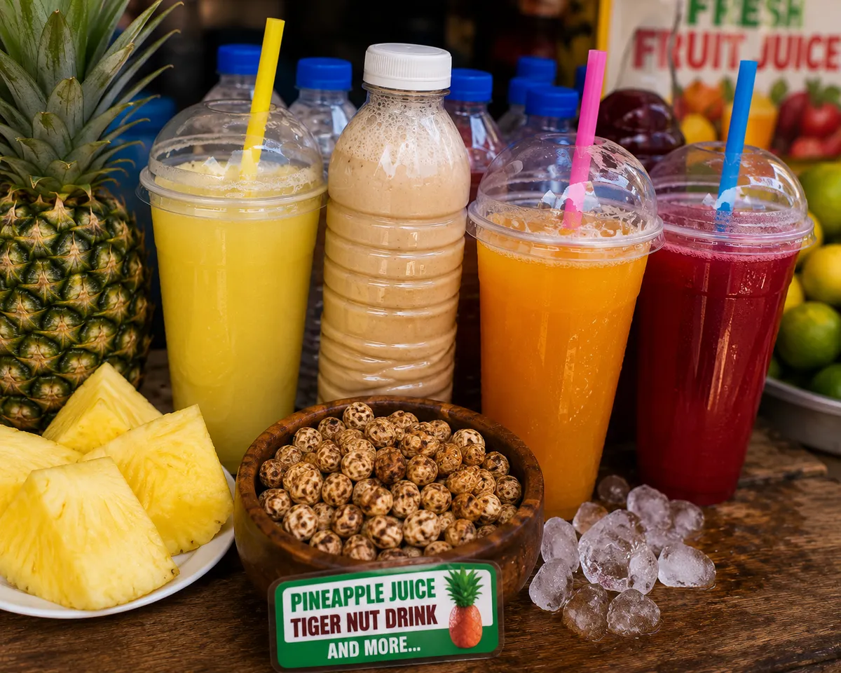 Nature's delight Natural drink food or storefront