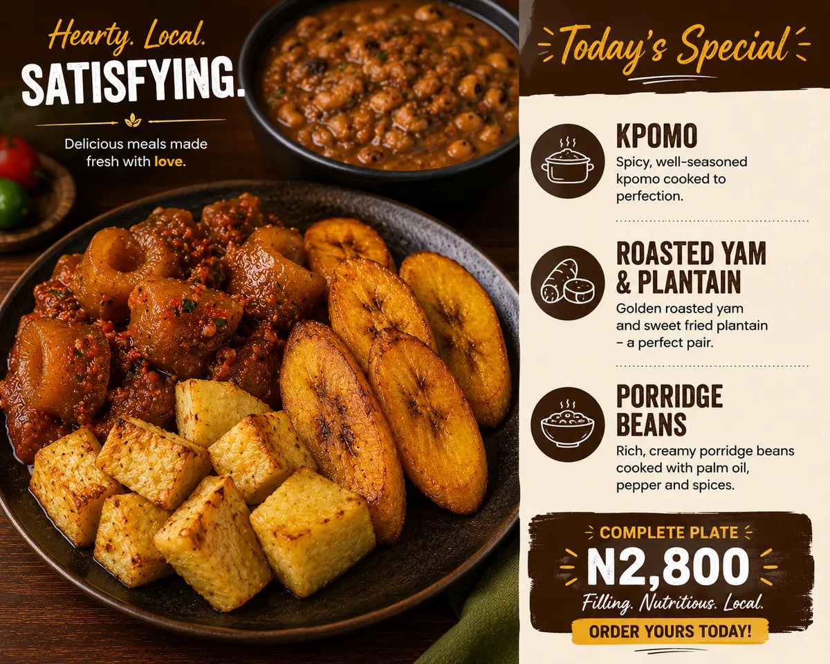 Ify plantain food or storefront